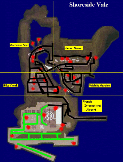 gta 3 map. Shown is the map for GTA3 -